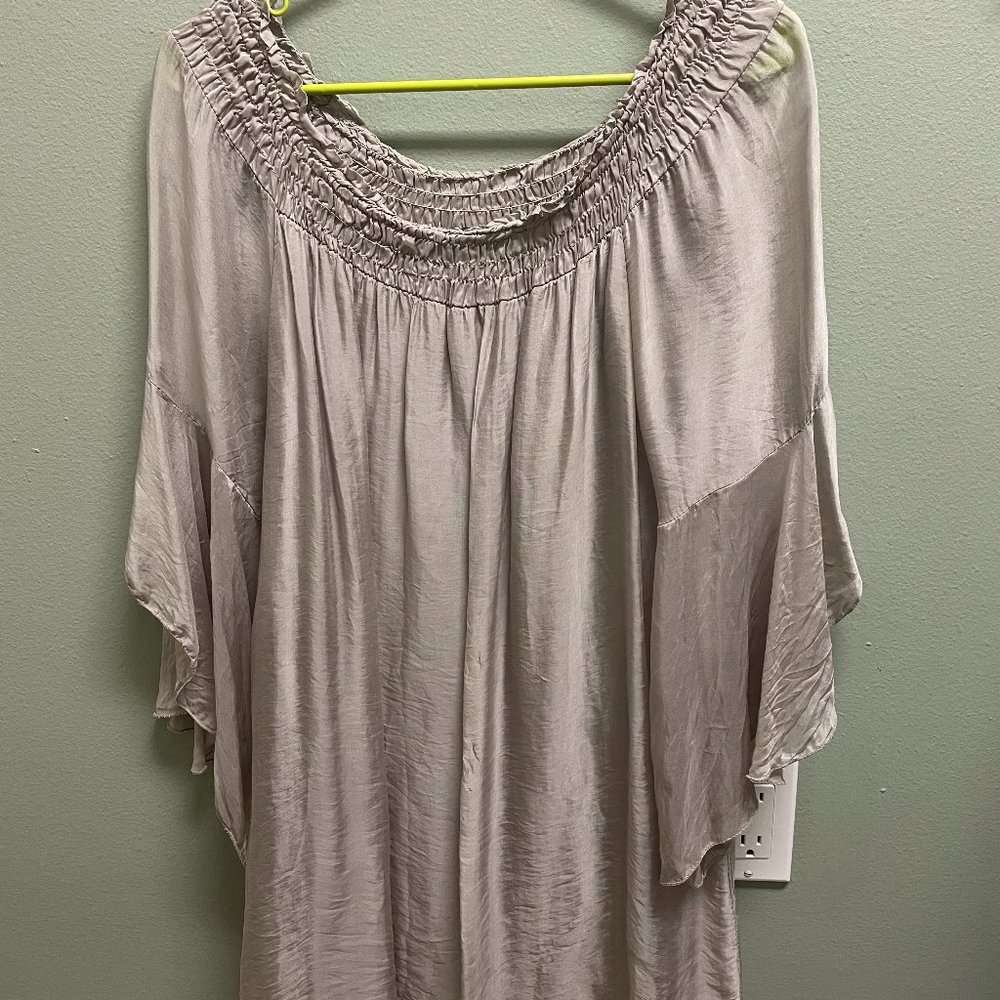 Gray Blouse Made in Italy